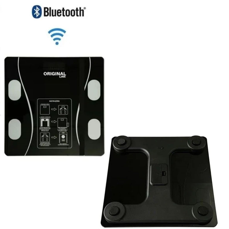 Balança Digital Corporal Bioimpedância Bluetooth App